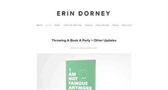 Desktop Screenshot of erindorney.com